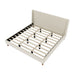 Modern Upholstered Platform Bed With Wingback Headboard Hearth and Haven