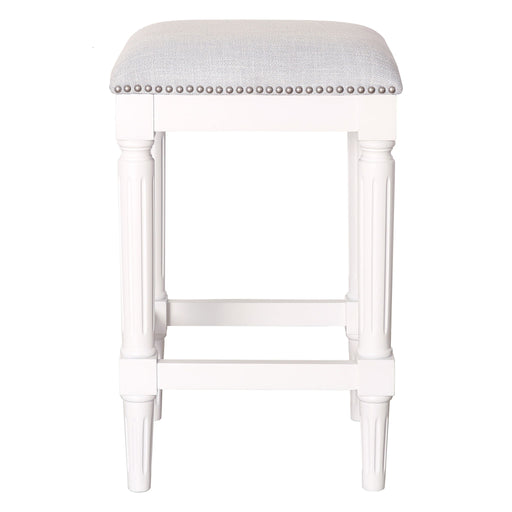 Square Stool With Upholstered Seat Home Essentials
