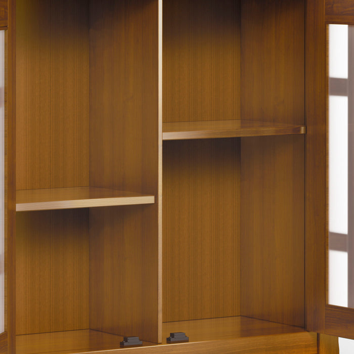 Bedford - Low Storage Media Cabinet - Light Golden Brown