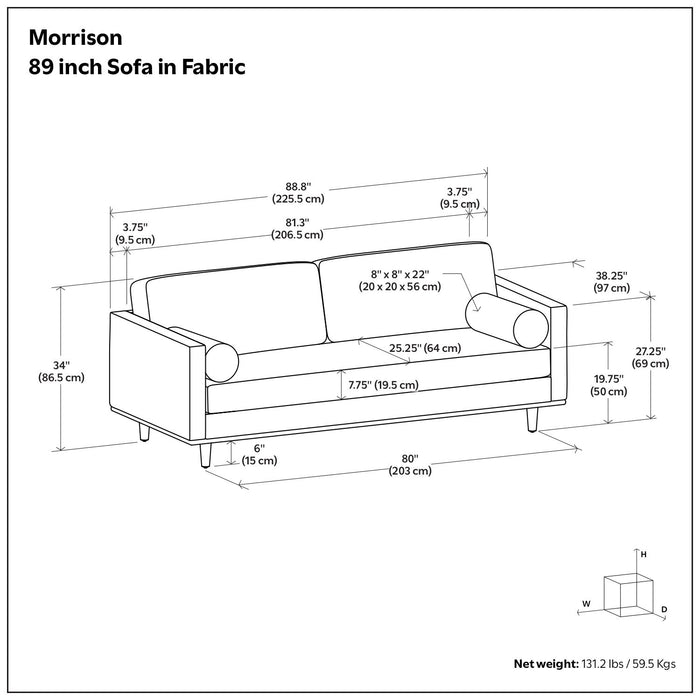 Morrison - Upholstered Sofa Simpli-Home