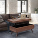 Owen - Lift Top Large Coffee Table Storage Ottoman, Mid Century Style Simpli-Home