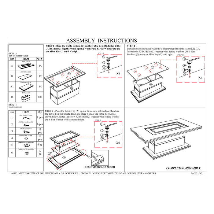 Ariya - Coffee Table - Dark Gray Global Furniture USA