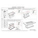Ariya - Coffee Table - Dark Gray Global Furniture USA