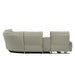 Jayke - Power Motion Sectional Sofa - Light Gray Top Grain Leather Match ACME