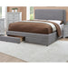 Contemporary Upholstered Bed With Storage Drawers Home Essentials