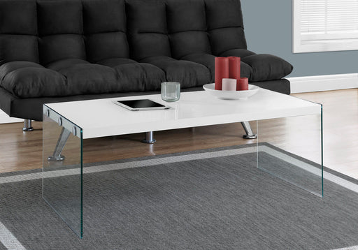 Coffee Table Rectangular For Living Room Clear Tempered Glass 8th Street