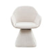 180° Rotating Accent Chair For Living Room - Beige Home Essentials