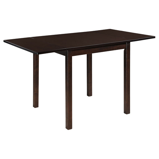 Dining Table With Drop Extension Leaf Table With Foldable Ends For Compact Spaces - Brown Furniture Max