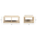 Ellis - Open Frame Coffee Table With Lower Shelf - Natural Jennifer Taylor Home
