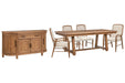 Woodward - Trestle Extendable Dining Table Set Magnussen Furniture