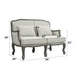 Tania - Loveseat With 2 Pillows - Cream Linen & Gray ACME