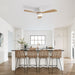 48" Ceiling Fan With Light And App Control, Quiet DC Motor, 6 Speed Fan, Dual Mounting - White Daily Nest