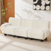 3 Seater Sofa Couch With Curved Armrests Noble House