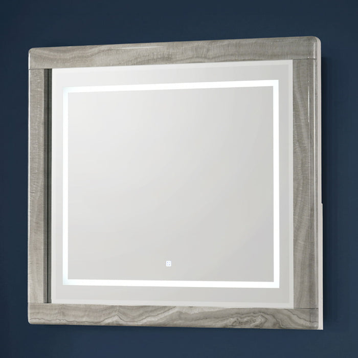 Jazz - LED Mirror With Touch Sensor Switch (Dresser Not Included) - White Matrix Furniture Group