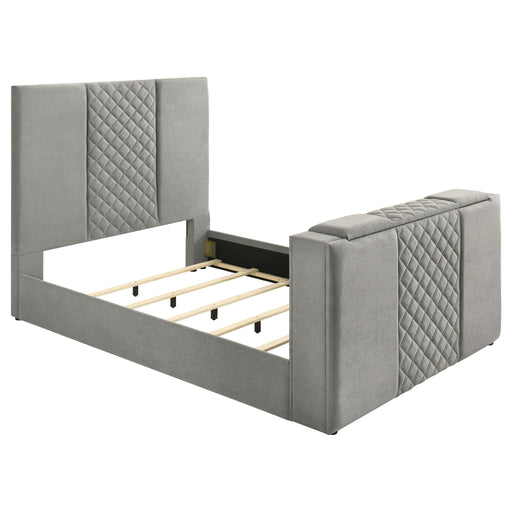 Yates - Panel TV Bed With Motorized Lift Furniture Max