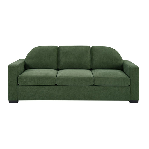 Modern 3 Seater Sofa With Curved Backrest Noble House