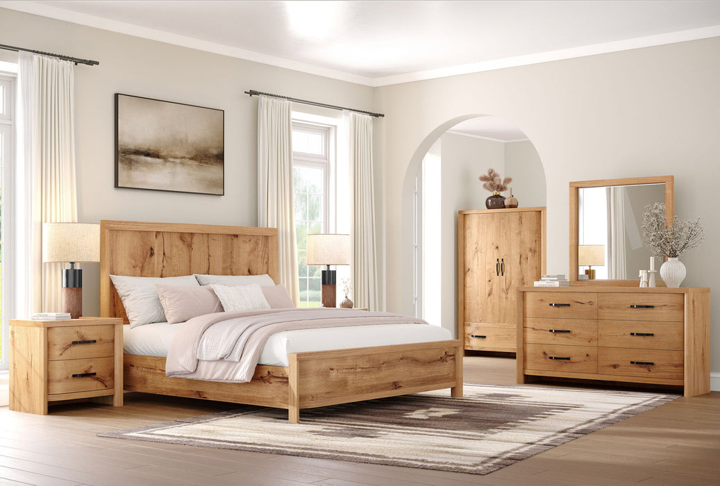 Laramie - Landscape Mirror - Honey Wheat Magnussen Furniture