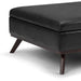 Owen - Square Coffee Table Storage Ottoman - Distressed Black Simpli-Home