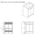 Freestanding Bathroom Vanity Cabinet With Soft Close Doors, Cabinet Only Home Essentials
