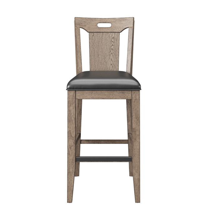 Slat Back Bar Stools (Set of 2) - Brown Emerald Home
