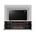 Fireplace TV Stand Console For TVs Up To 100" - Black / Whiskey Home Essentials