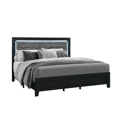 Carlos - 5 Pieces Queen Bedroom Set, Modern Design - Black Global Furniture USA