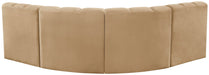 Arc - Velvet 4 Piece Corner Modular Sofa Meridian Furniture