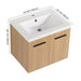 Floating Bathroom Vanity With Sink, Wall Mounted Double Door Storage Home Essentials
