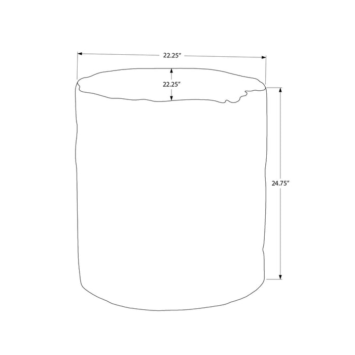 Contemporary Round Accent Table, Indoor / Outdoor 8th Street