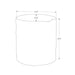 Contemporary Round Accent Table, Indoor / Outdoor 8th Street