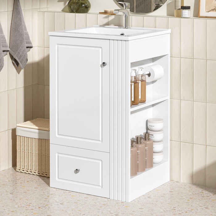 Modern Freestanding Bathroom Vanity With Sink, Soft-Close Drawer, Towel Bar Hearth and Haven