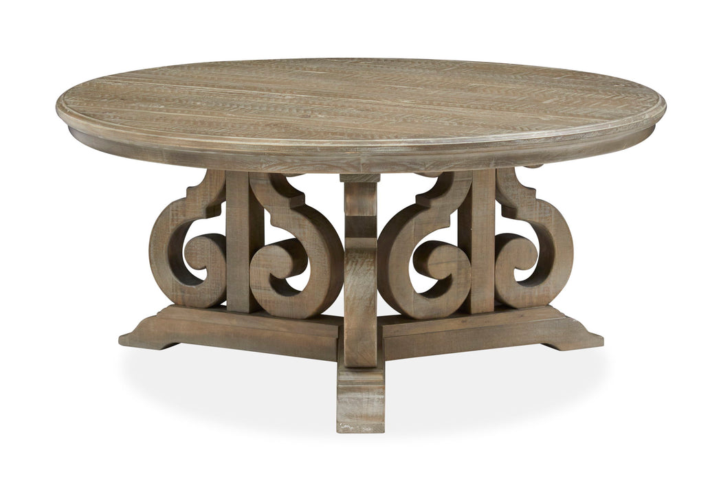 Tinley Park - Round Cocktail Table - Dove Tail Gray Magnussen Furniture