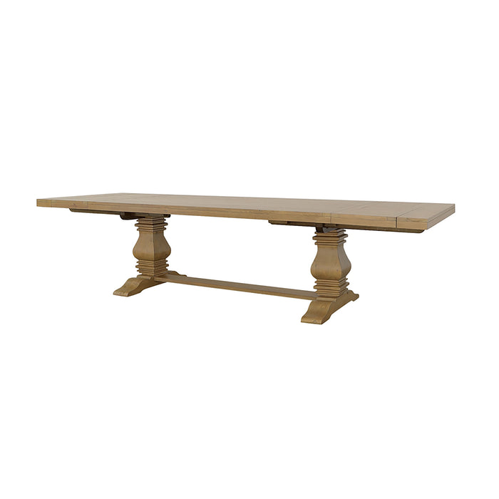 Allende - Extension Dining Table With Double Pedestal Base - Honey Furniture Max