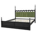 Platform Bed Frame With Tufted Upholstered Scallop Headboard Noble House