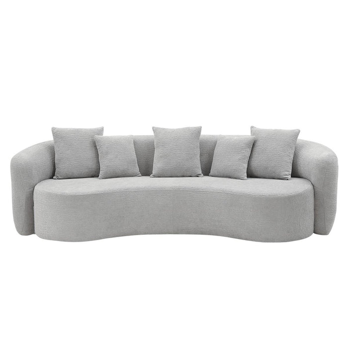 Barasa - Oversize Sofa With 5 Pillows - Gray ACME