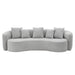 Barasa - Oversize Sofa With 5 Pillows - Gray ACME