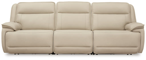 Double Deal - 3-Piece Power Reclining Sofa Sectional - Almond Signature Design by Ashley®