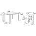 Dining Table With 4 Upholstered Side Chairs Home Essentials