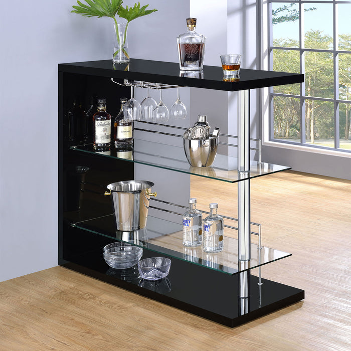 Gilbert - Bar Shelf - Black Furniture Max