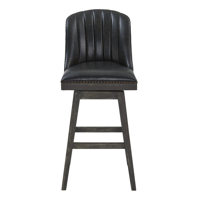 Swivel Counter Height Bar Chair - Onyx And Gray