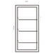 Cardinal - 3 Shelf Wall Mirror - Silver Furniture Max