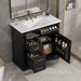 Modern Bathroom Vanity With Sink Top, 4 Drawers And 1 Soft-Close Door Hearth and Haven