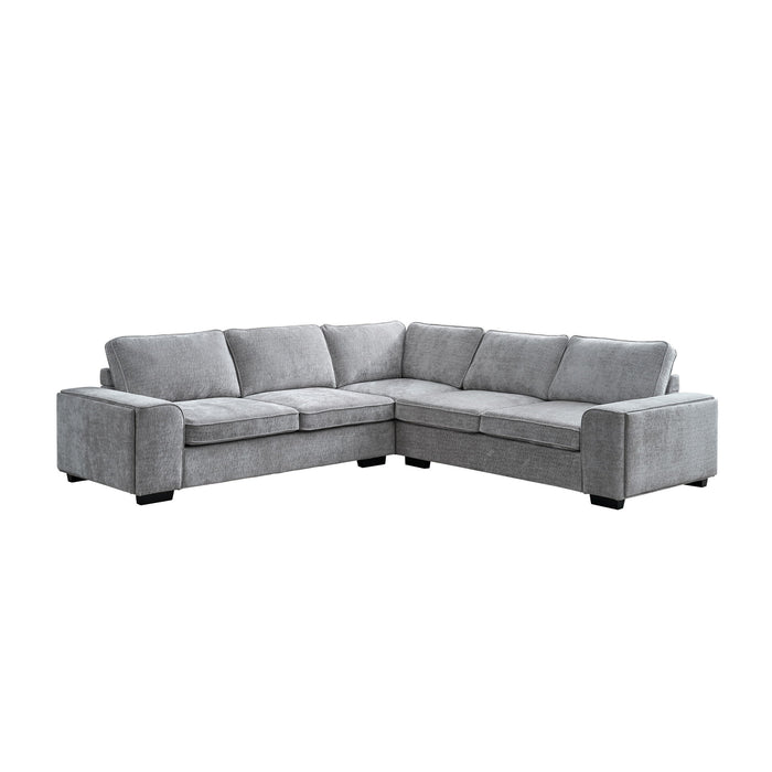 Dayne - 3 Piece Sleeper Sectional - Gray New Classic