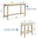 4 Piece Bar Table Set With Power Outlet Home Essentials