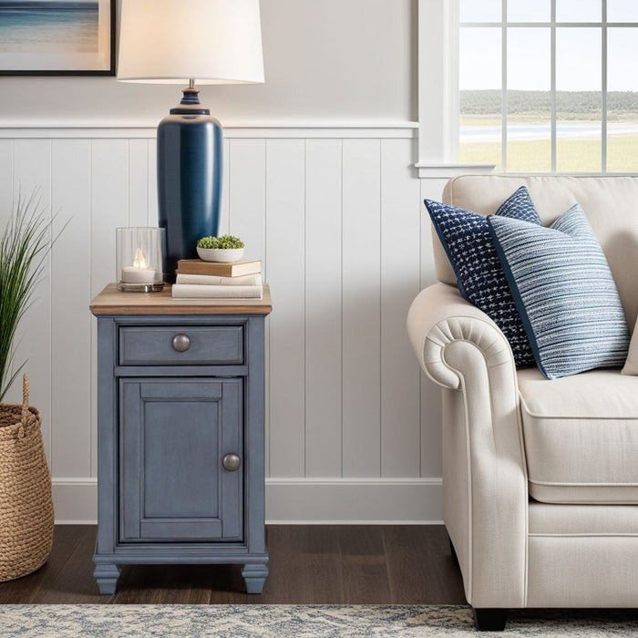 Americana - Chairside Table - Blue Home Essentials