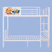 Bunk Bed, Convertible To 2 Separate Twin Size Beds With Full Length Guardrail & Ladder, No Box Spring Needed - White Home Essentials