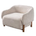 Modern Accent Chair With Recessed Arms And Tight Back Noble House