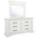 6 Drawer Dresser With Mirror - Vintage Furniture Max