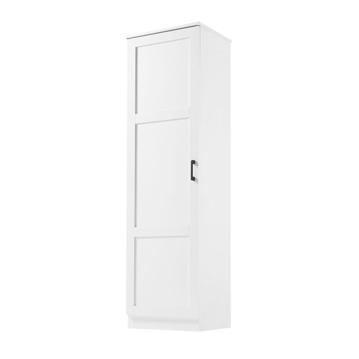 Storage Cabinet With 1 Door And Adjustable Shelf, Rectangle Shape - White Hearth and Haven