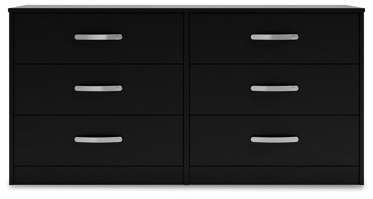Finch - Six Drawer Dresser - 29'' Height - Black Signature Design by Ashley®